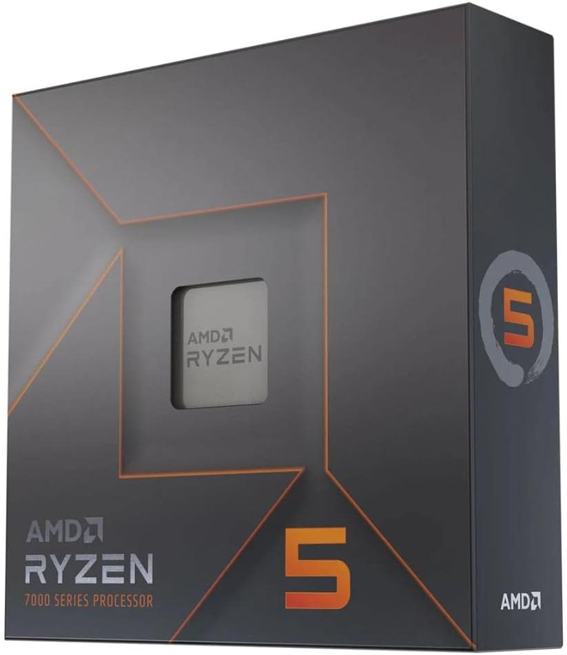 AMD Ryzen 5 7600X Desktop Processor – 6 Core, 12 Thread, Up to 5.3 GHz, 38MB Cache, AM5