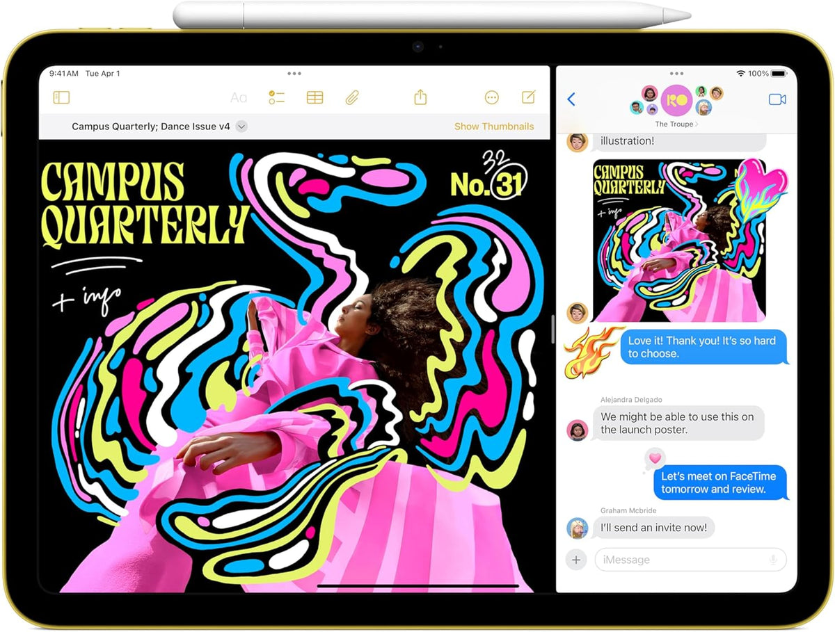Apple iPad 11-inch (A16, 2025) – 128GB, Liquid Retina Display, Wi-Fi 6, 12MP Cameras, Touch ID, All-Day Battery Life – Blue