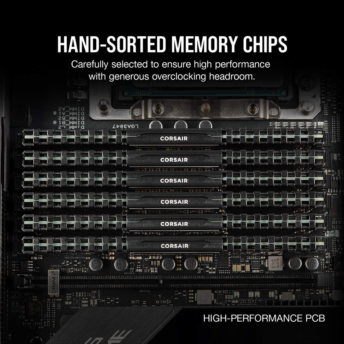 Corsair Vengeance LPX 32GB (2x16GB) DDR4 3200MHz CL16 Intel XMP 2.0 Desktop Memory - Black (CMK32GX4M2E3200C16)